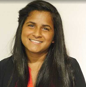 Sneha Subramanian, Marketing Manager at Marketing Star, smiling in a professional headshot with long straight hair and business attire